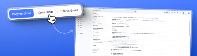 Gmail Settings — General tab opened
